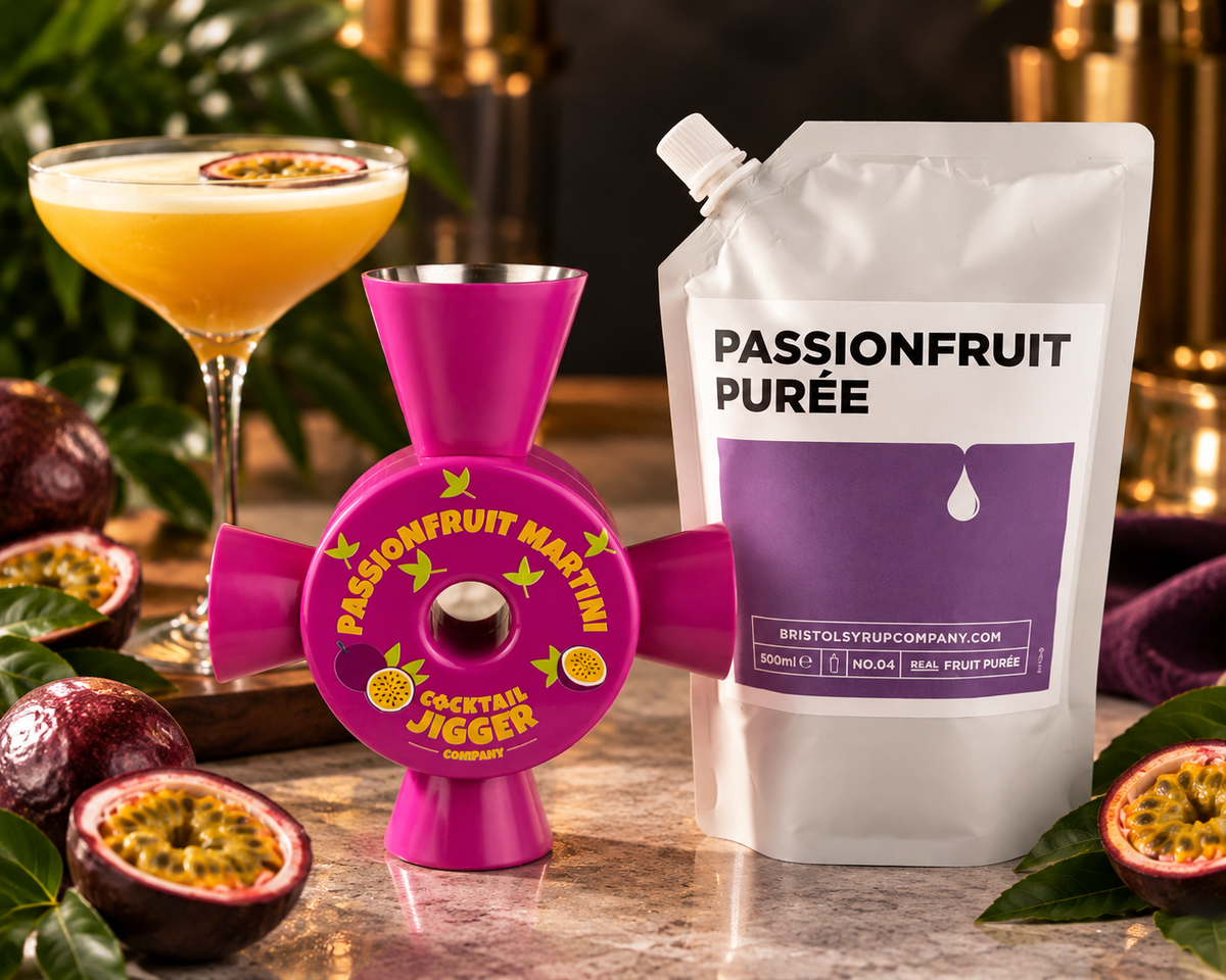 Passionfruit Martini Jigger & Purée Bundle