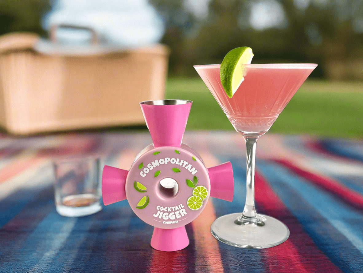 Cosmopolitan Jigger - Cocktail Jigger Company - How to make cocktails - what's in a Cosmopolitan - Cosmo cocktail recipe