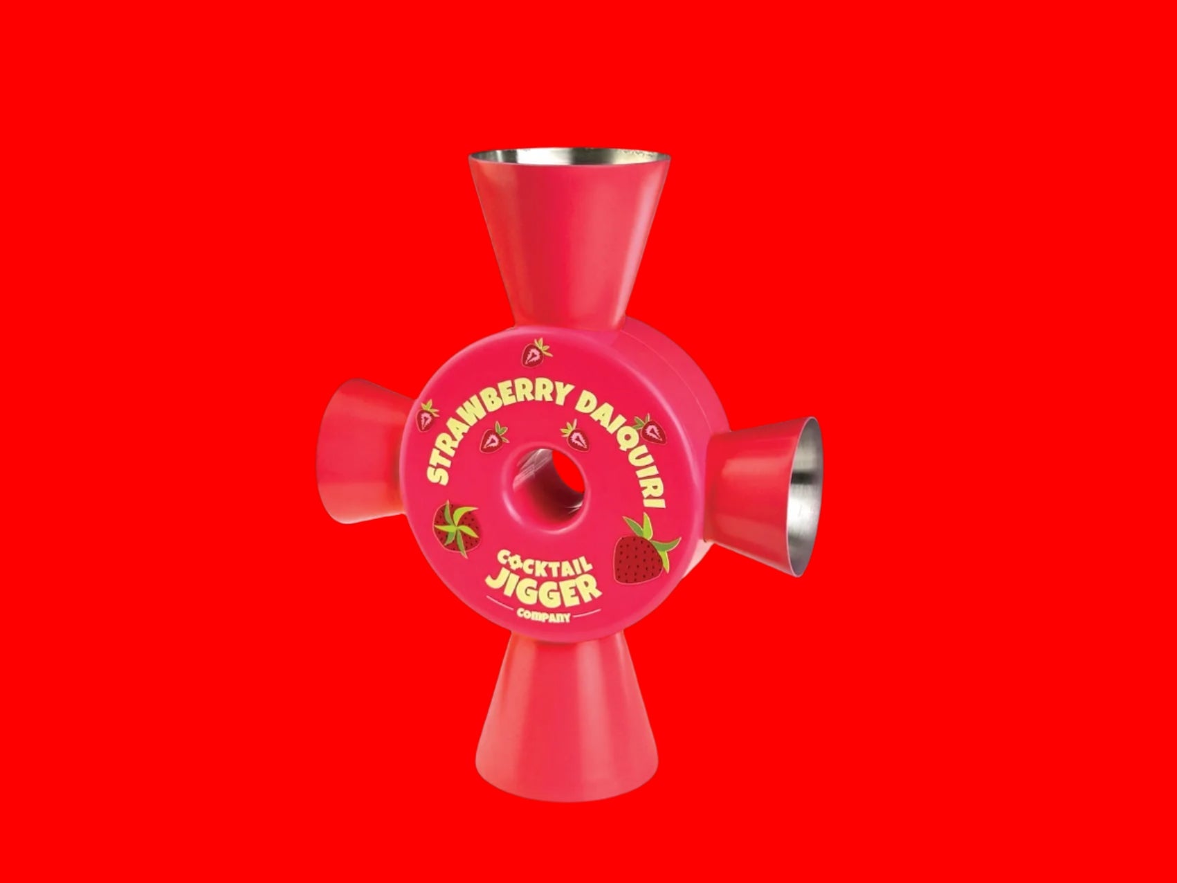 Strawberry Daiquiri Cocktail Jigger - Cocktail Jigger Company - How to make cocktails - what's in a strawberry daiquiri.